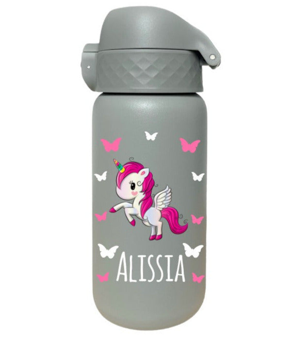 Kinder Thermosflasche Ion8 350ml Grau