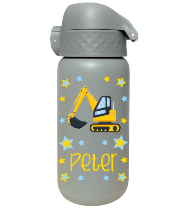 Kinder Thermosflasche Ion8 350ml Grau