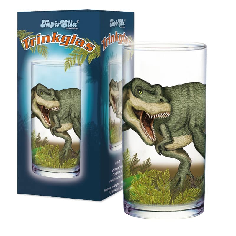 Trinkglas Dino