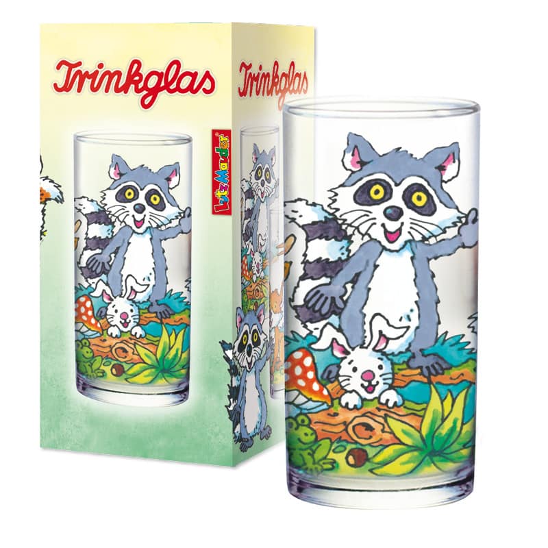 Trinkglas Waldtiere