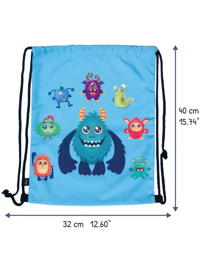 Turnbeutel Kinder Polyester Monster