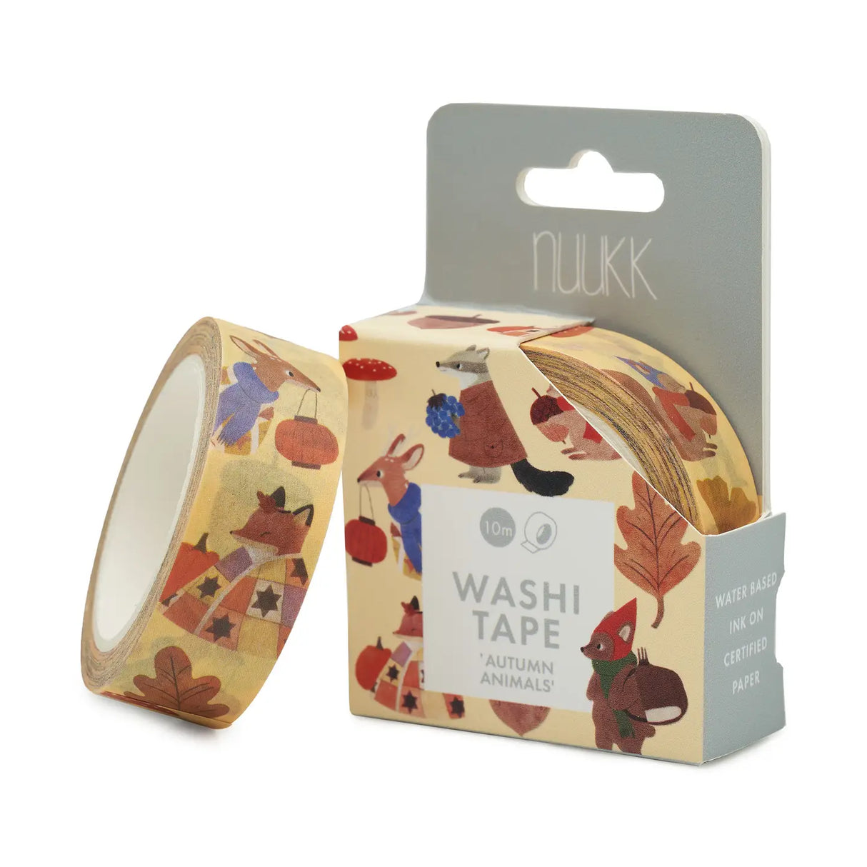 Washi Tape Waldtiere Gelb