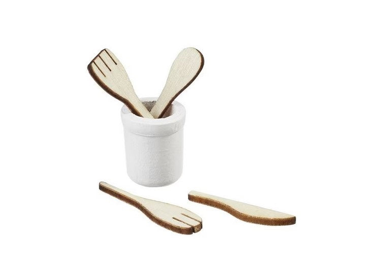 Wichtelzubehör Küchenset mit Kochlöffeln