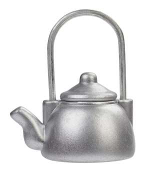 Wichtelzubehör Teekanne Silber