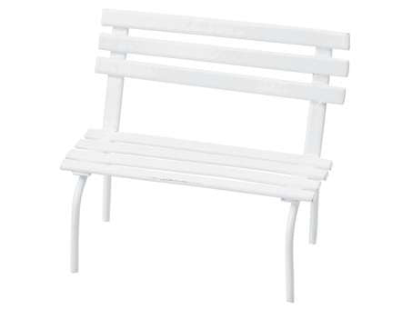 Wichtelzubehör Bank Metall Weiss