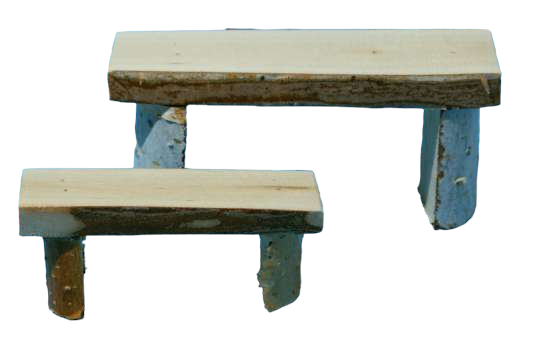 Wichtelzubehör Bank Lang Rustikal