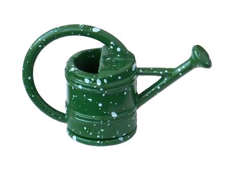 Wichtelzubehör Giesskanne Gepunktet Grün
