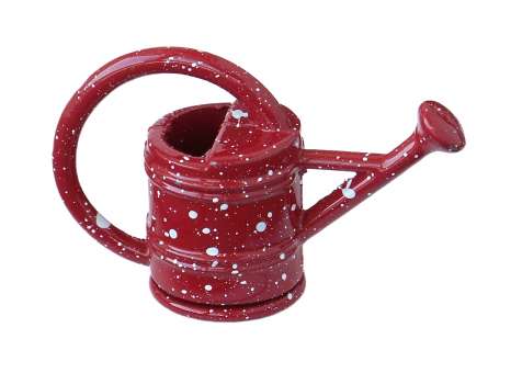 Wichtelzubehör Giesskanne Gepunktet Rot