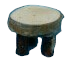 Wichtelzubehör Hocker Rustikal