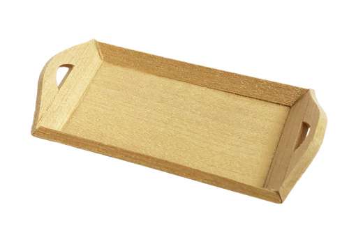 Wichtelzubehör Tablett Mini Holz Nature