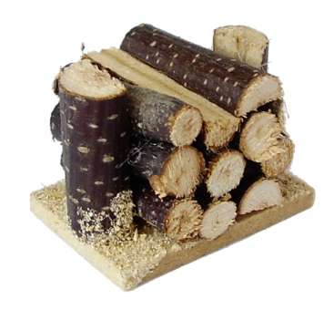 Wichtelzubehör Holzstapel Rustikal