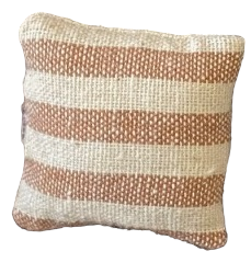 Wichtelzubehör Kissen Beige Gestreift