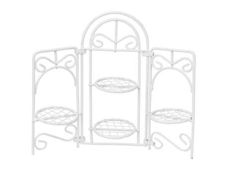 Wichtelzubehör Paravent für Blumentöpfe Weiss