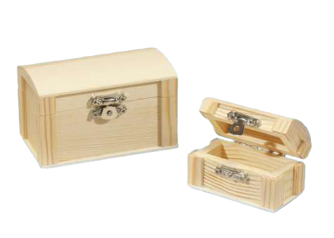 Wichtelzubehör Schatztruhe Nature