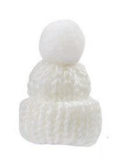 Wichtelzubehör Strickmütze Weiss