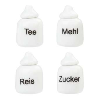 Wichtelzubehör Porzellan Dosen Weiss