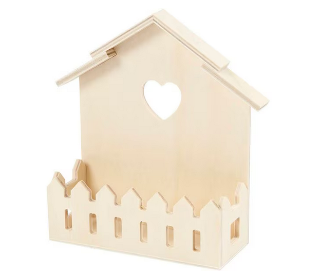 Wichtelzubehör Haus mit Zaun