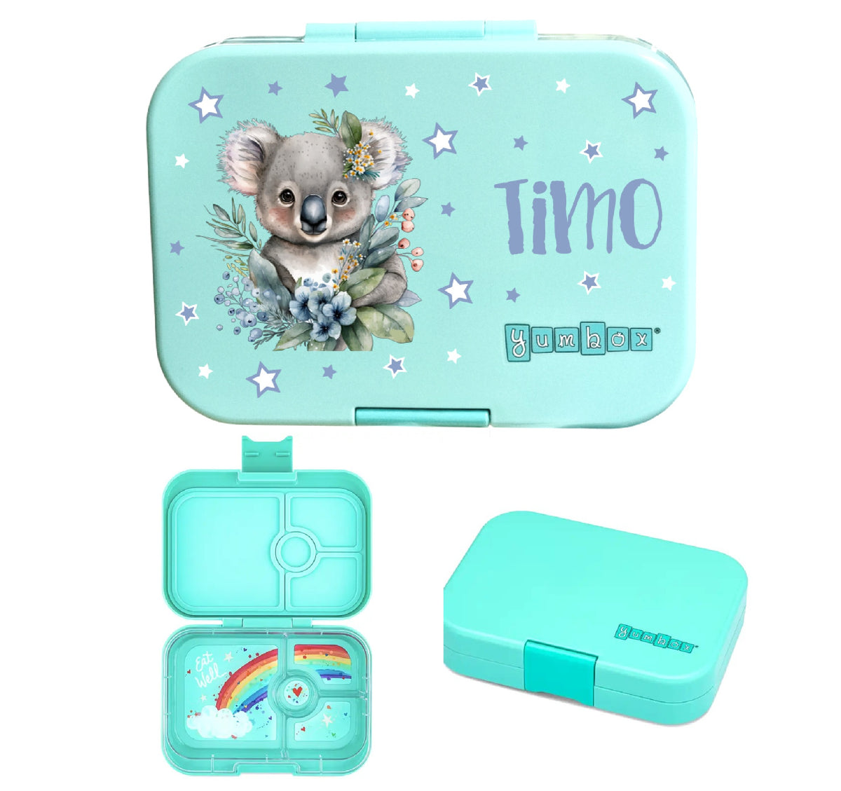 Znünibox Yumbox Panino Miami Aqua Regenbogen