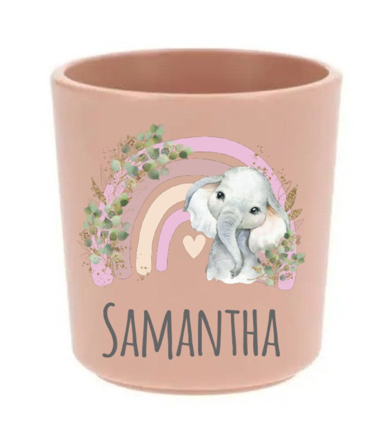 Zahnputz Trinkbecher Altrosa