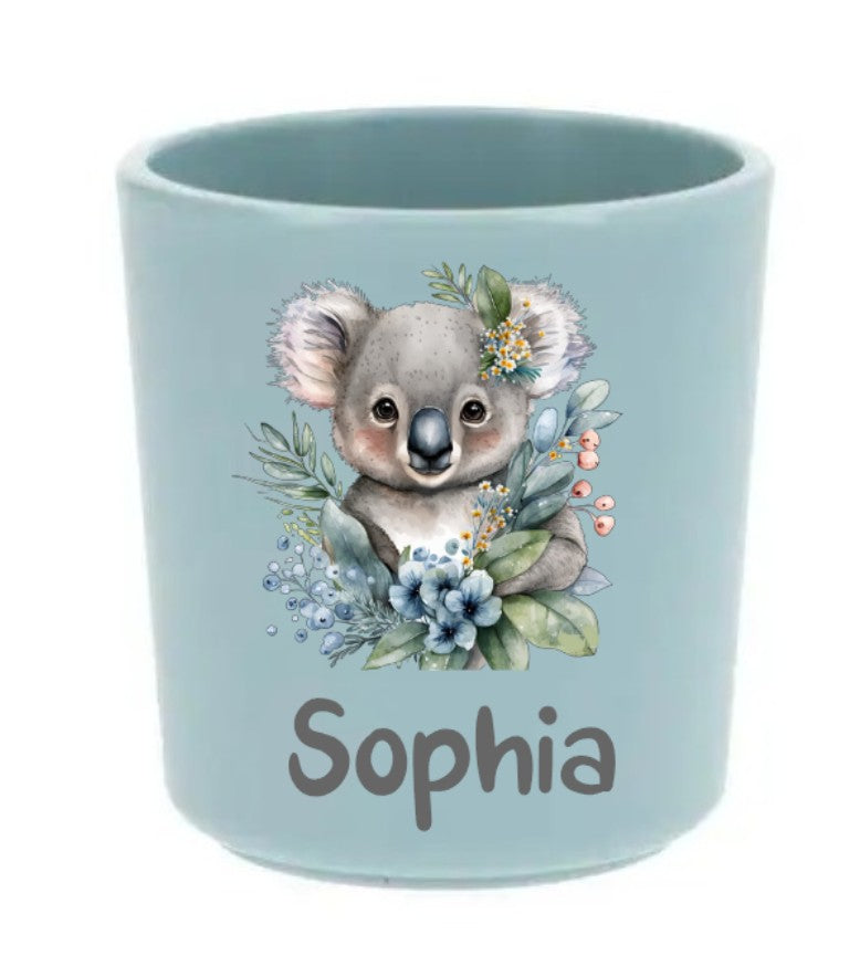 Zahnputz Trinkbecher Hellblau