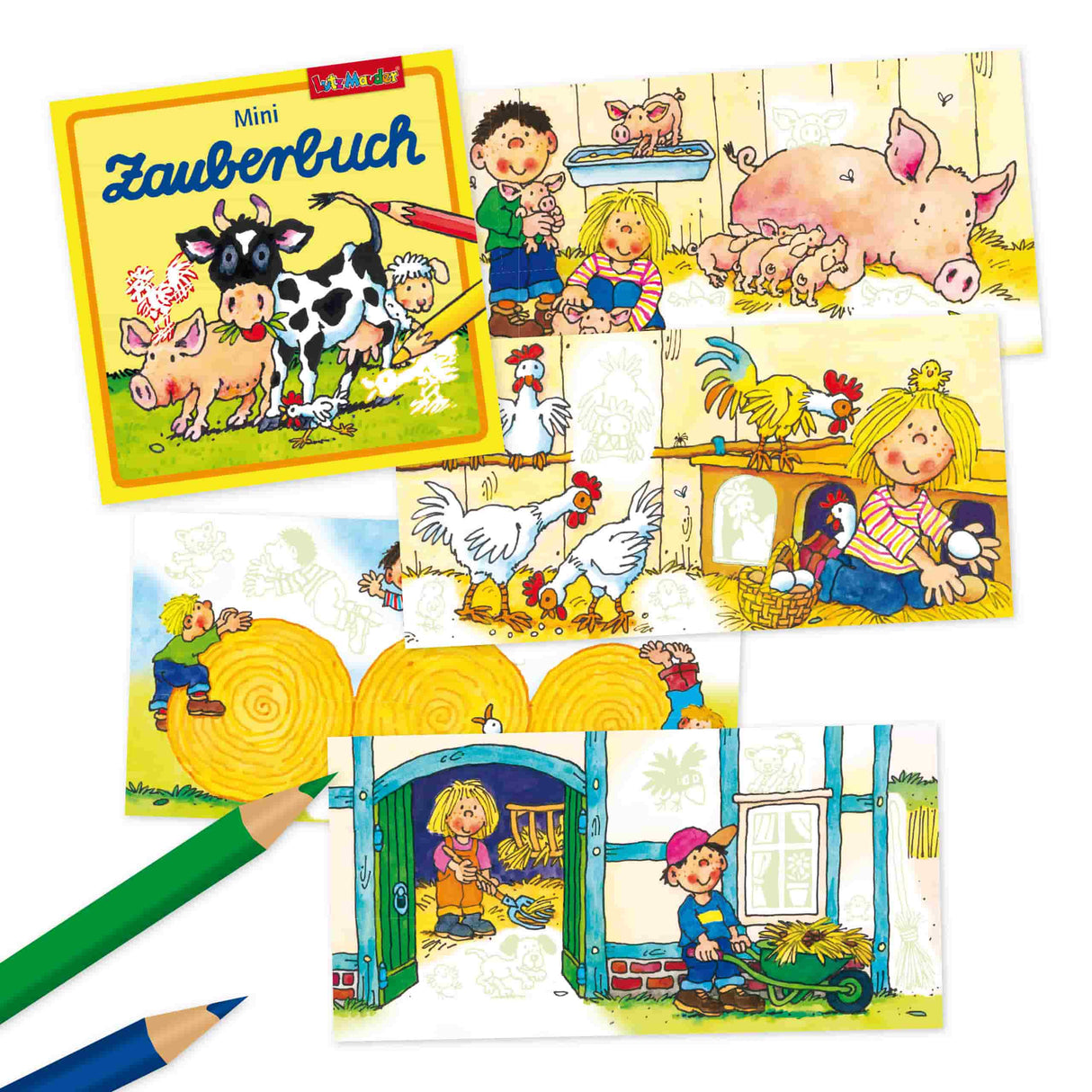 Mini Zauberbuch Mädchen assortiert