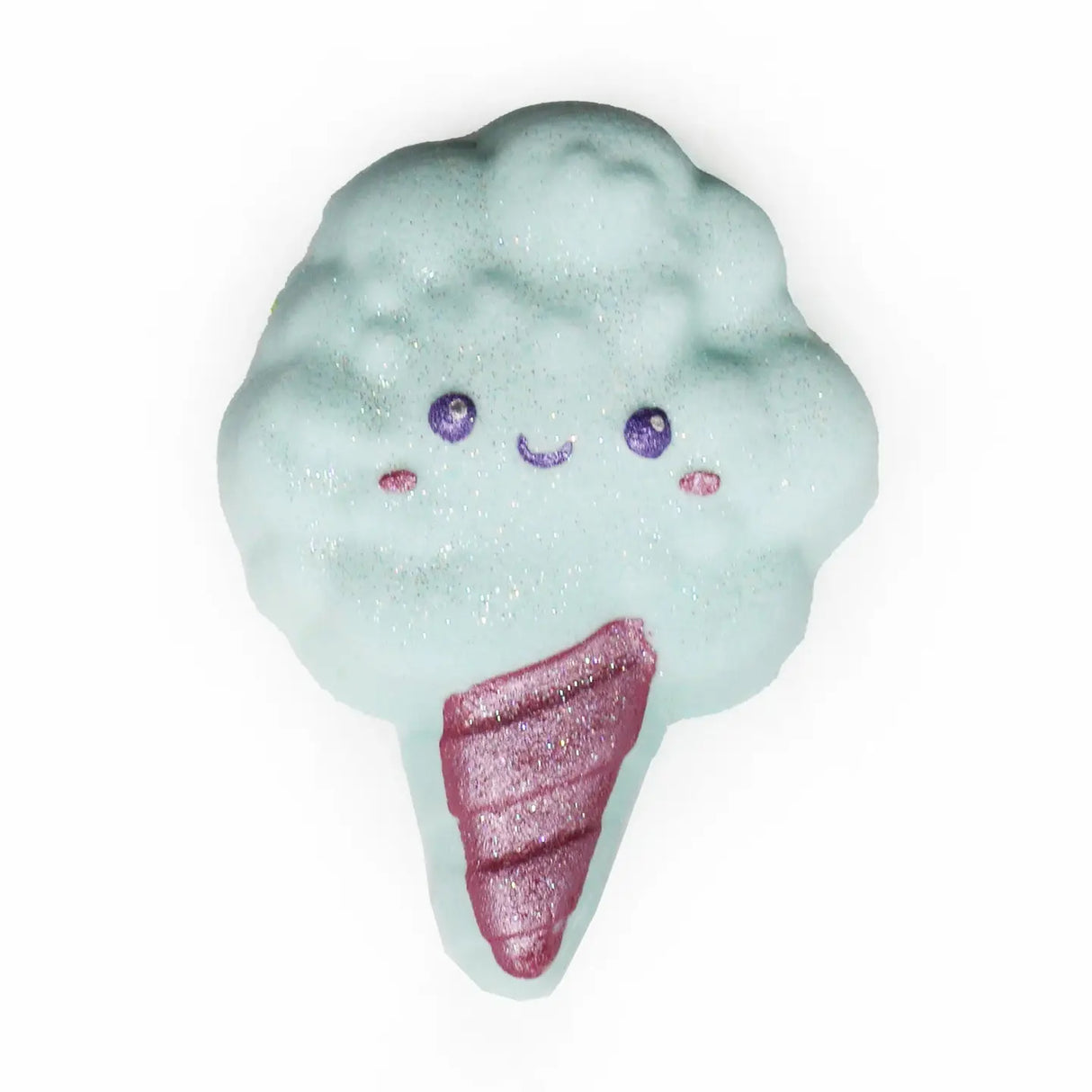 Badekugel handgemacht Zuckerwatte Blau