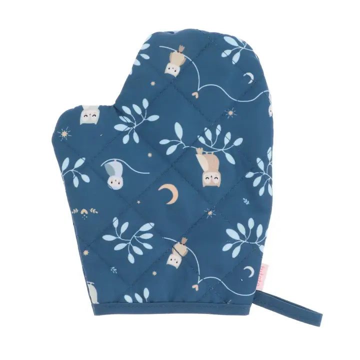 Kinder Kochschürze mit Handschuh Eule