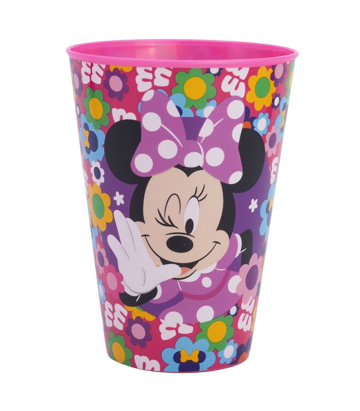 Comic Zahnputz Trinkbecher Minnie Mouse Blumen