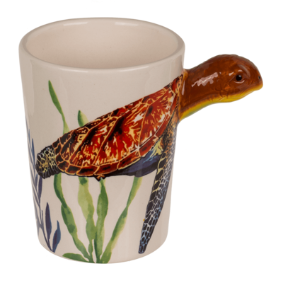 Kinder Porzellantasse 3D Schildkröte