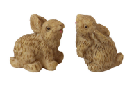 Wichtelzubehör Figur Hase Mini Braun 2er Set