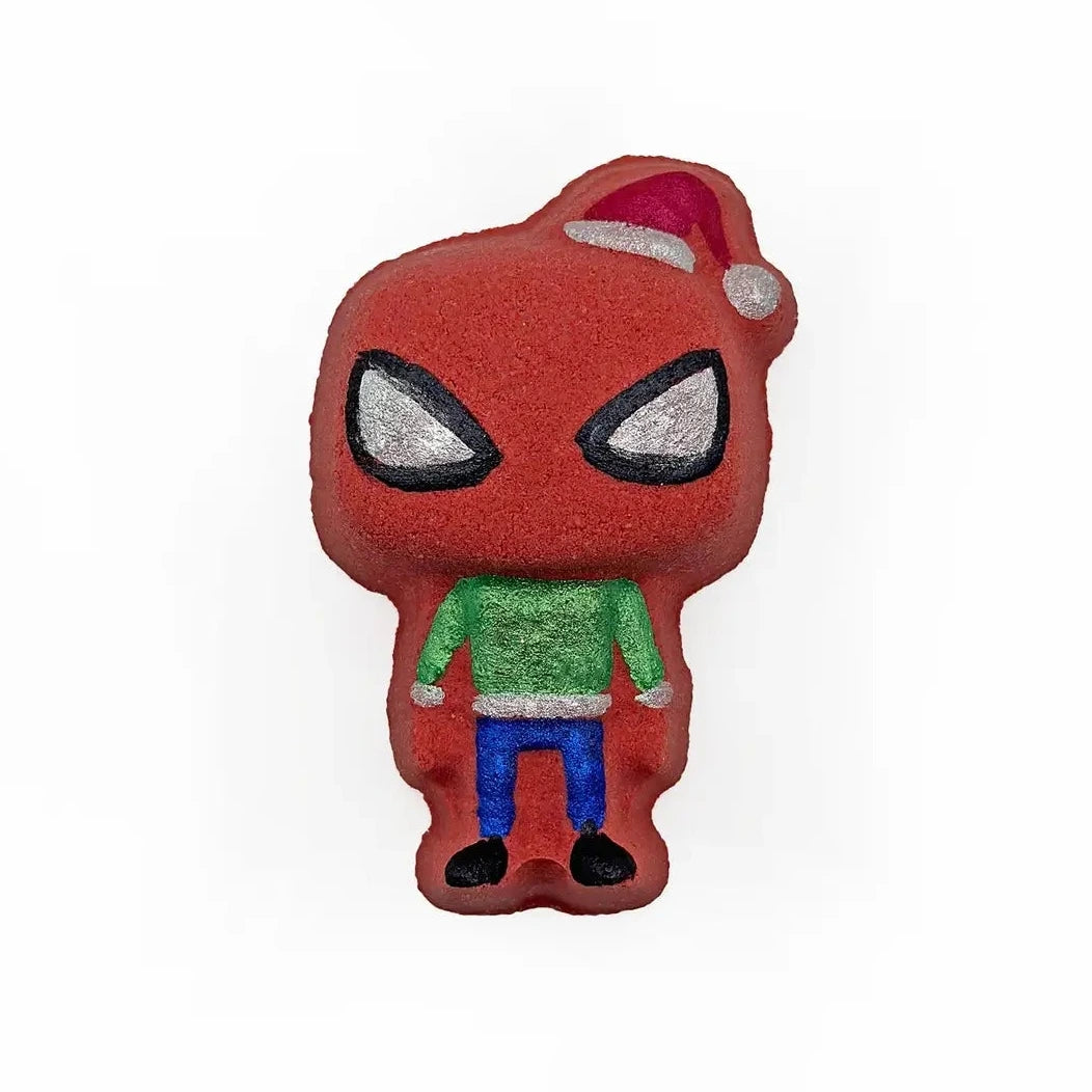 Badekugel handgemacht Weihnachten Spiderman
