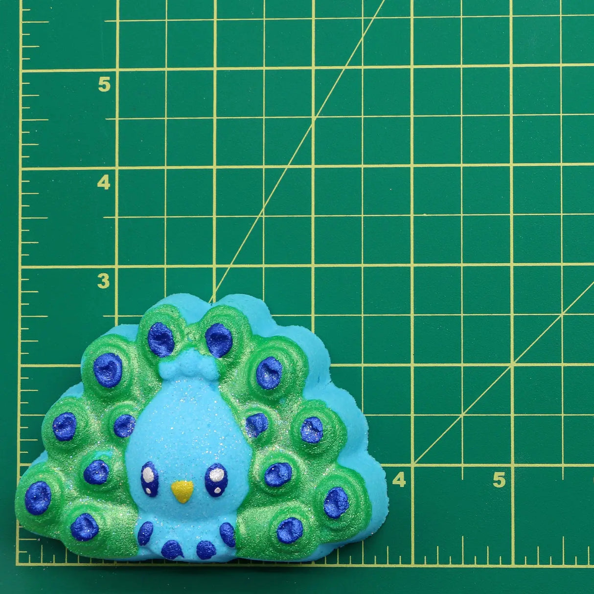 Badekugel handgemacht Pfau