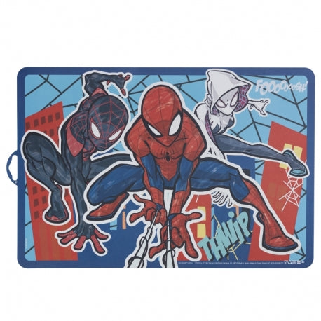Kinder Tischset Comic Spiderman Blau