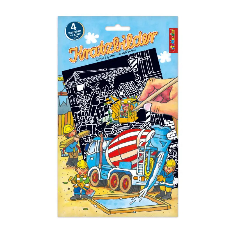 Kratzpapier Block XL Baustelle