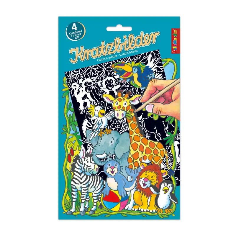 Kratzpapier Block XL Wildtiere