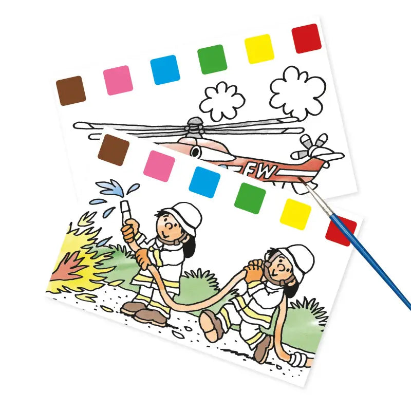 Magischer Malblock Feuerwehr