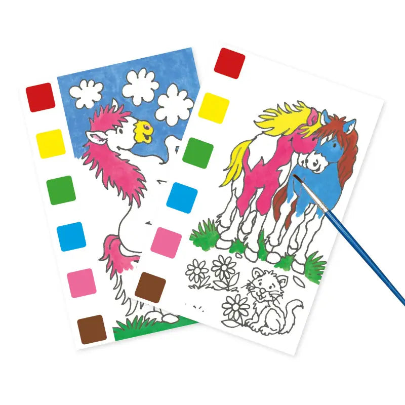 Magischer Malblock Pferde