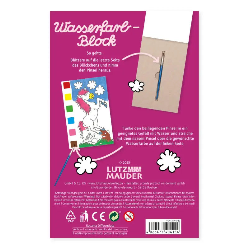 Magischer Malblock Pferde