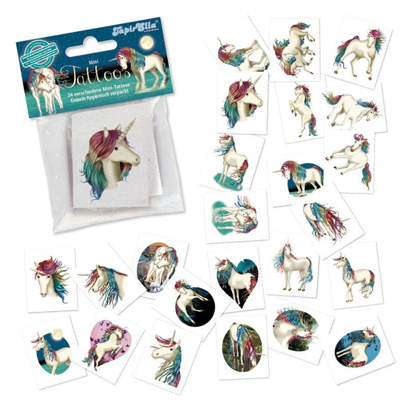Kinder Mini Tattoo Set Einhorn