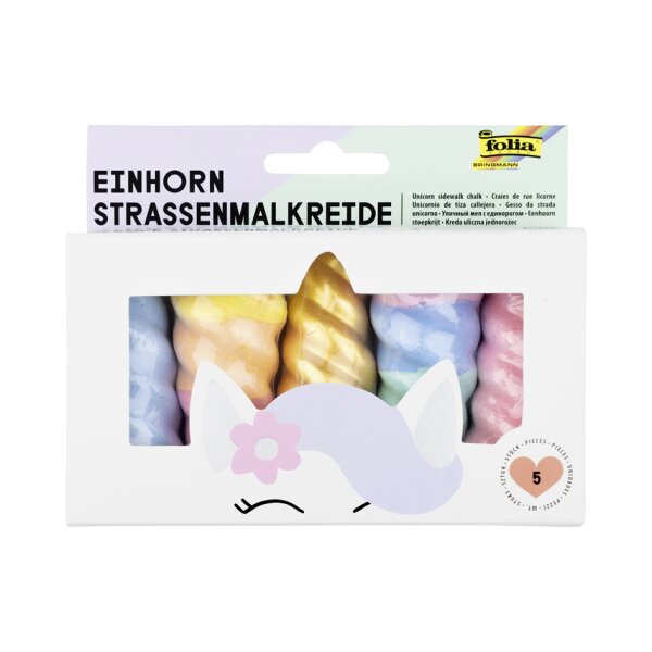 Strassenkreide Einhorn