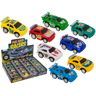 Rennauto mit Rückziehmotor