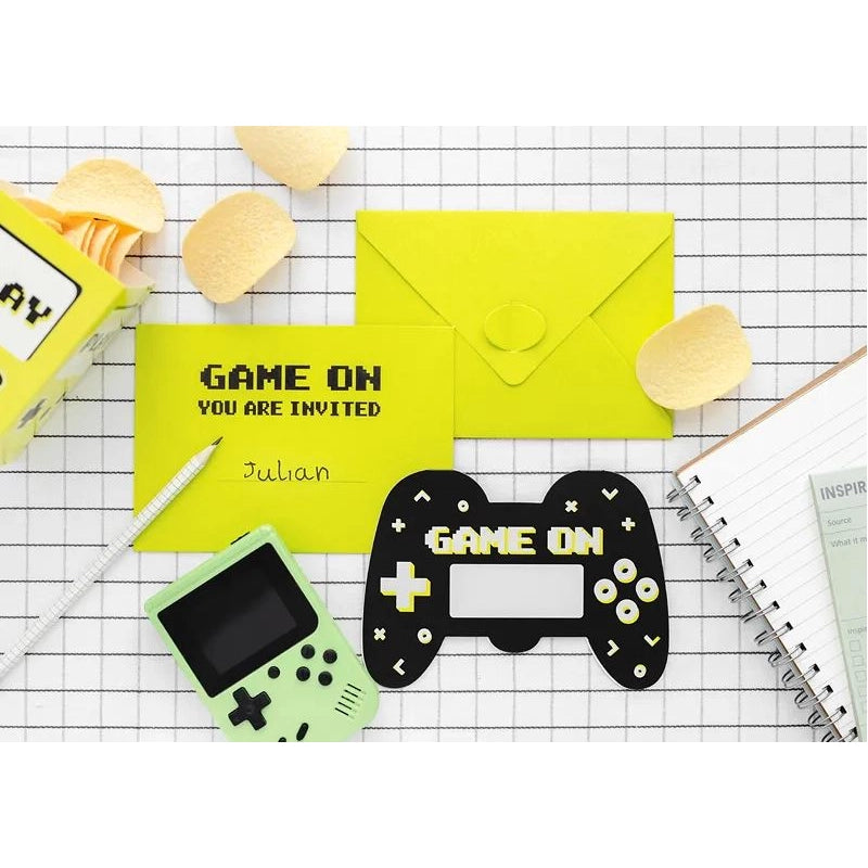 Einladungskarten Kindergeburtstag Game Controller