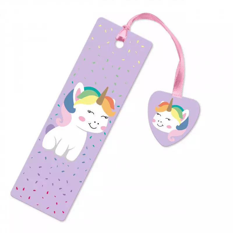 Glitzer Lesezeichen Einhorn Comic