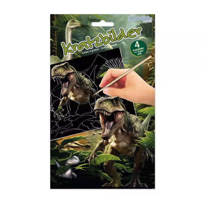 Kratzpapier Block XL Dino