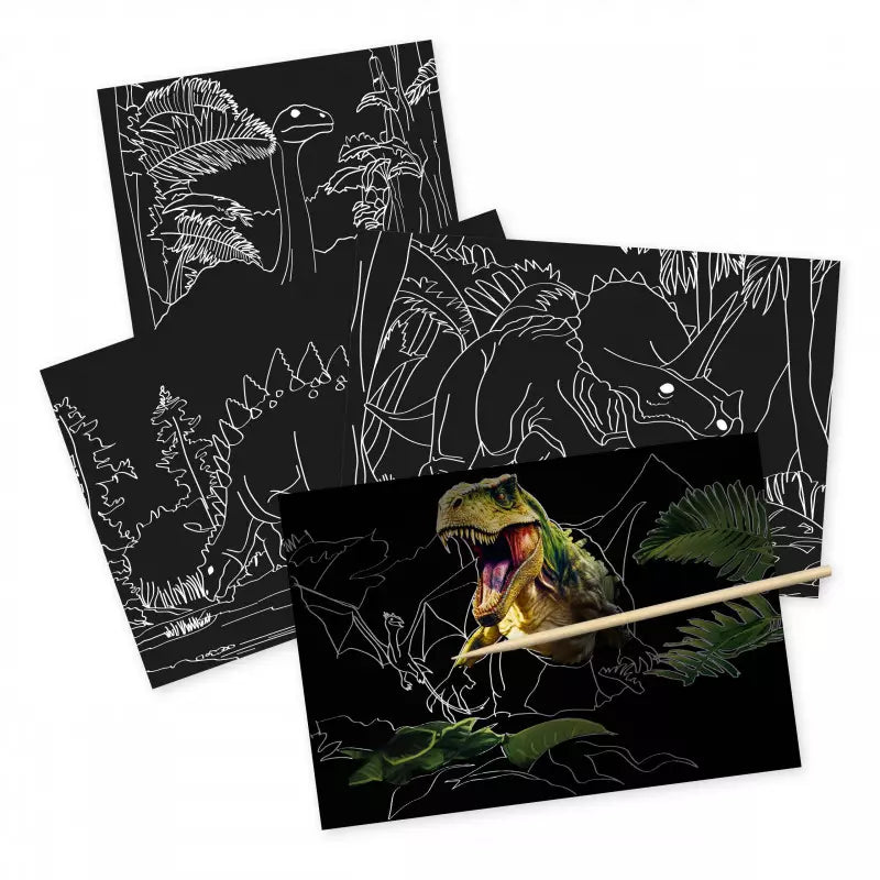 Kratzpapier Block XL Dino