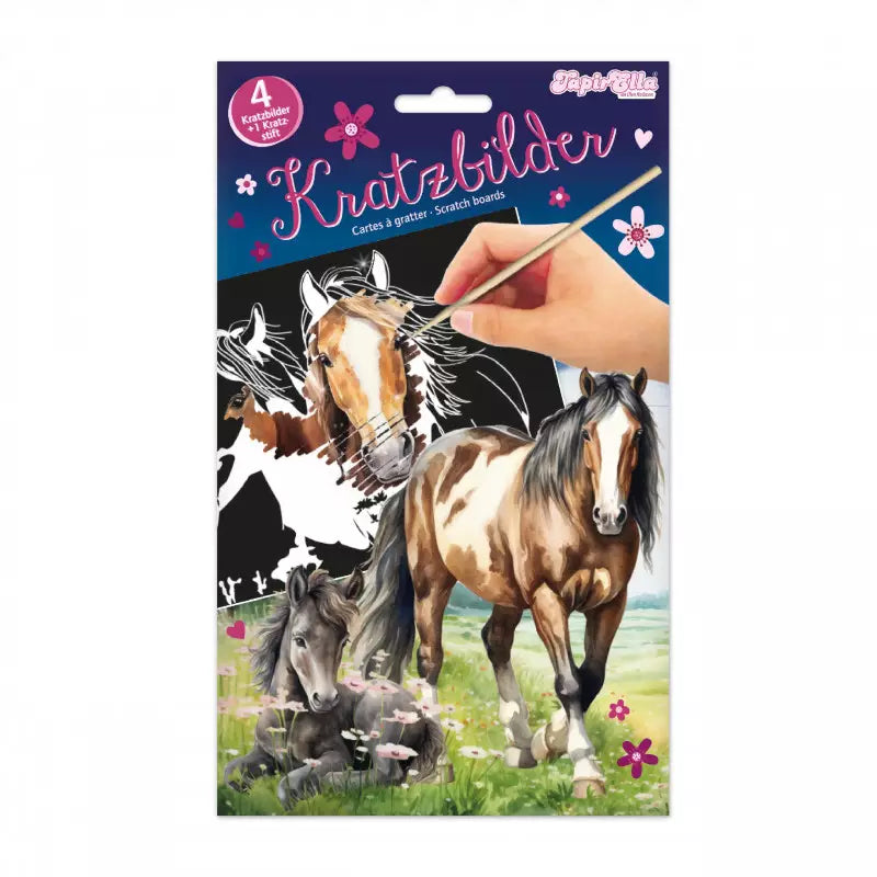 Kratzpapier Block XL Pferd