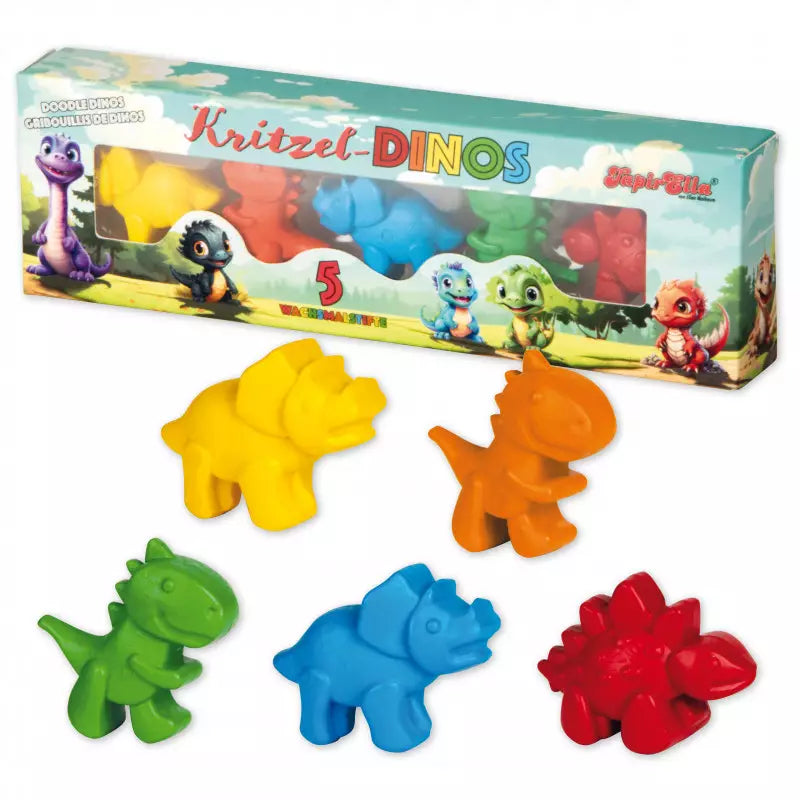 Wachsmalkreiden Dino