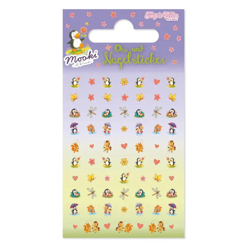 Ohr und Nagelsticker Pinguin Mooki