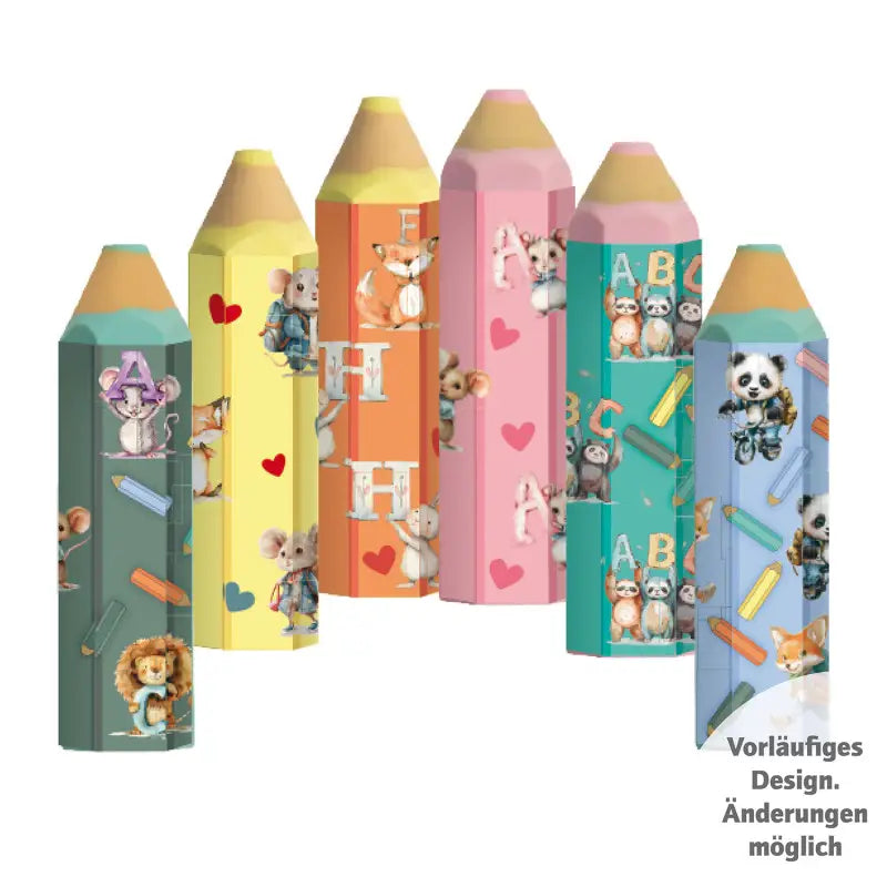 Radiergummi Farbstifte