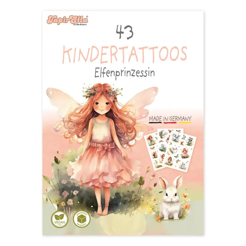 Kinder Tattoo Tapirella Elfenprinzessin